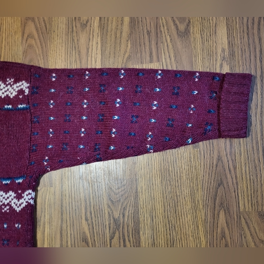Womens Vintage Woolrich 100% Wool Sweater Large Made in Hong Kong D13 - Picture 7 of 8